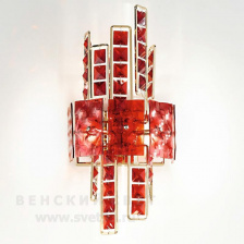 Бра 493/2A red IDL Италия  2,1W 46 см Золото Crystalline