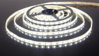Светодиодная лента  Лента светодиодная 12V 14,4W 60Led 5050 IP65 холодный белый, 5м