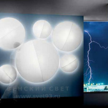 Светильник потолочный Axo Light Италия Nelly PLNELL60BCXXFLE Белого цвета - BI