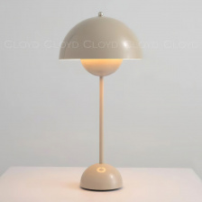 Настолные лампы/Интерьерные настольные лампы Cloyd ERMA-B T1 / выс. 50 см - серый (арт.30043)
