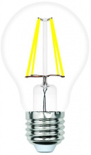 Лампочка светодиодная филаментная LED-A60-SLF LED-A60-5W/3000K/E27/CL/SLF