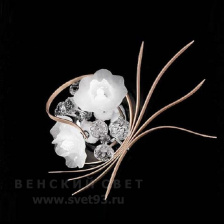 Бра 426/2A Bronze White Transparent IDL Италия  25W  Хром Bouquet