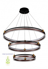 Люстра Crystal Lux FERNANDO SP158W LED D400+600+800 COFFEE/BLACK