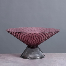 Мебель и интерьер/Вазы Cloyd MESO Vase / Ø35 см - фиолет. стекло (арт.50027)