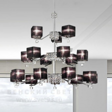 Люстра подвесная 387/18 Brown IDL Италия  40W 115 см Хром Mary