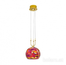 Подвесной светильник Kolarz LUNA, Aqua Red, 0392.31+1M.3.Aq.RV 30