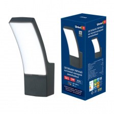 Настенный светильник уличный  ULU-S70A-12W/4000K IP65 BLACK