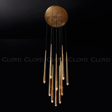 Подвесные светильники Cloyd MILVUS-B P14 / Ø55 см - латунь (арт.11112)