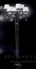 Торшер 5000.6061 Spectra Crystals Effusionidiluce Италия E14 Zelia Черный