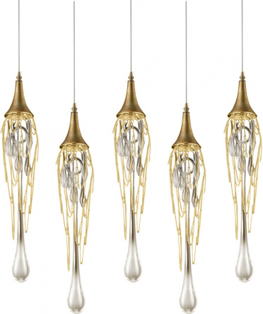 Подвесной светильник Goddess Tears P68009L-5 gold фото 1