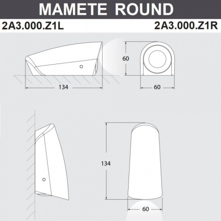 Архитектурная подсветка Mamete 2A3.000.000.LXZ1L фото 2