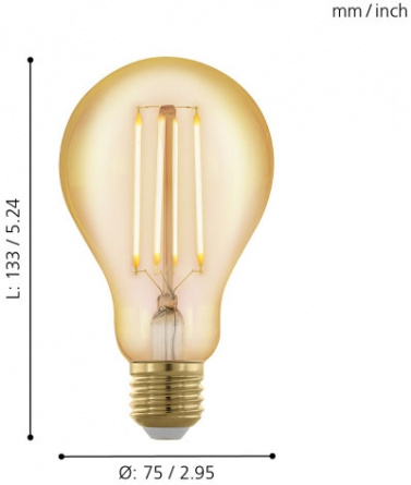 Лампочка светодиодная филаментная Lm_led_e27 11691 фото 2