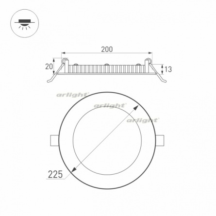 Точечный светильник DL EDGE 020118 фото 3
