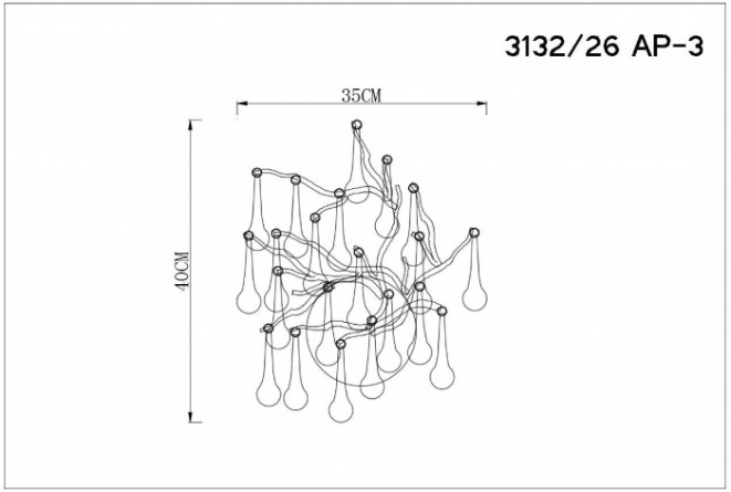 Бра Salice 3132/26 AP-3 фото 2