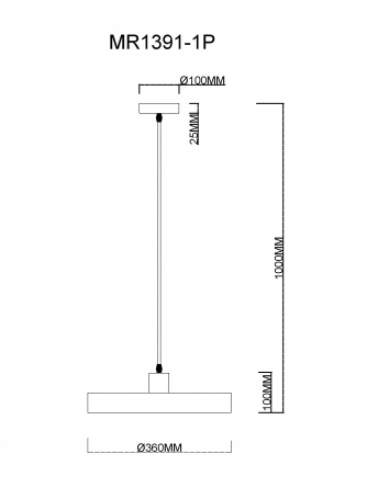 Подвесной светильник Ria MR1391-1P фото 3