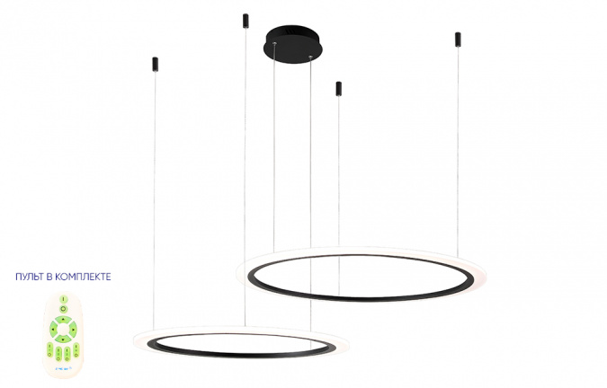 Люстра Crystal Lux MANZANA SP40W LED BLACK фото 14