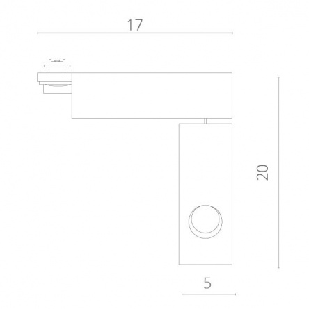 Трековый светильник Astuzia A2120PL-1WH фото 2