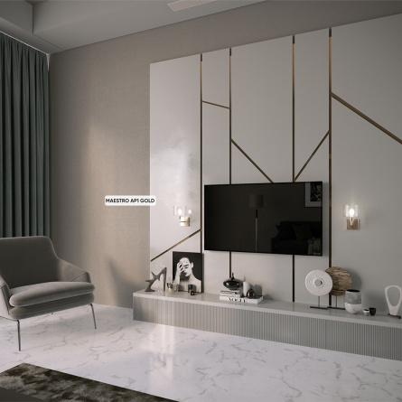 Бра Crystal Lux MAESTRO AP1 GOLD фото 3