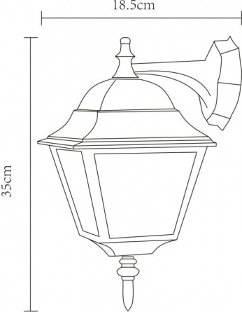 Настенный фонарь уличный Bremen A1012AL-1BK фото 2