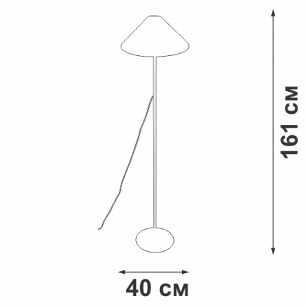 Торшер  V3018-1/1P фото 2