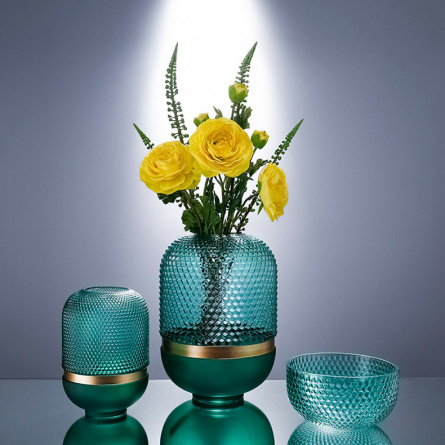 Мебель и интерьер/Вазы Cloyd DOTT Vase / выс. 30 см - зелен. стекло (арт.50033) фото 2