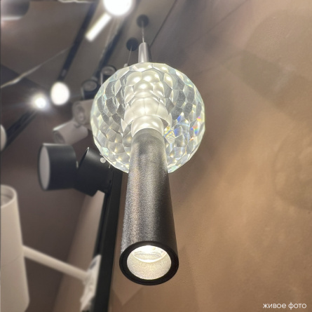 Светильник подвесной Crystal Lux ELVIRA SP8W LED 4000K BLACK фото 4