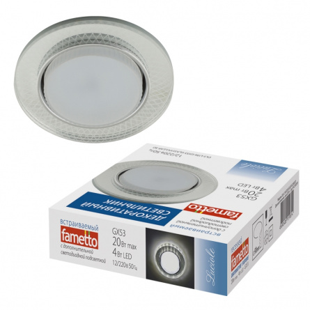 Точечный светильник Luciole DLS-L156 GX53 GLASSY/CLEAR 3D фото 1