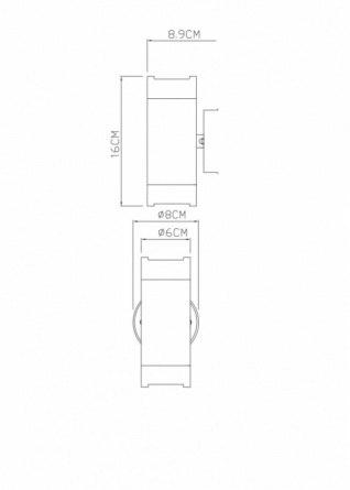 Архитектурная подсветка Atlas A3503AL-2BK фото 2