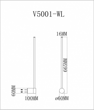 Бра Ricco V5001-WL фото 2