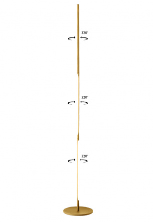 Торшер Crystal Lux LARGO PT25W GOLD фото 3