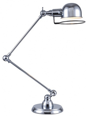 Офисная настольная лампа Table Lamp KM037T-1S chrome фото 1