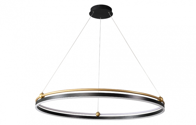 Люстра Crystal Lux FERNANDO SP88W LED D1000 BLACK/GOLD фото 2