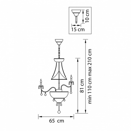 Подвесная люстра Classic 700164 фото 2