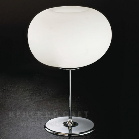 Настольная лампа 9015/1TLM white IDL Италия  100W 55 см Никель Aurora фото 1