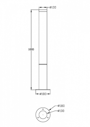 Наземный светильник Ginza O041FL-L30B3K фото 2
