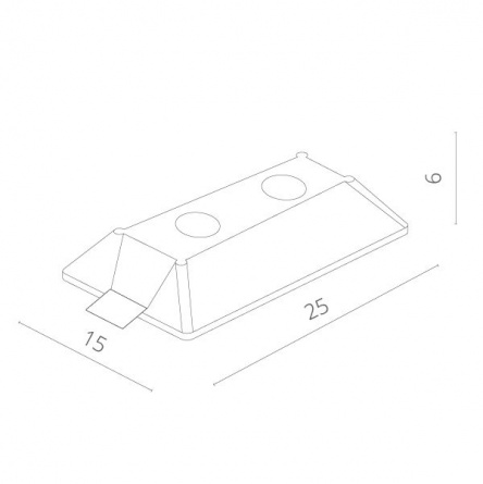 Точечный светильник Invisible A9214PL-2WH фото 2