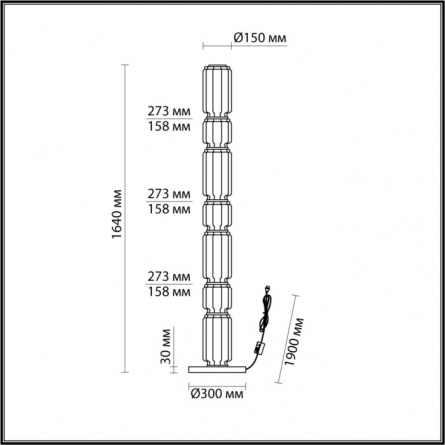 Торшер Jam 5408/53FL фото 2