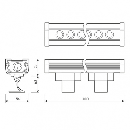 Прожектор уличный LINE WALLWASHER 024305 фото 3