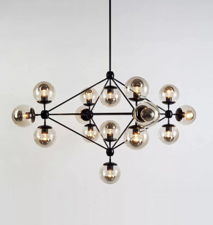 Люстра Modo Chandelier 21 Globes Black фото 2