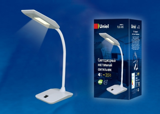 Офисная настольная лампа  TLD-545 Black-White/LED/350Lm/3500K фото 1