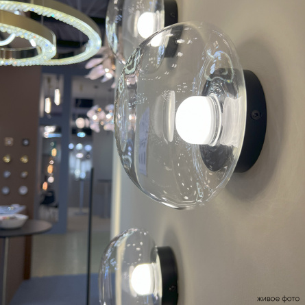 Бра Crystal Lux BOSQUE AP1 BLACK/TRANSPARENT фото 3