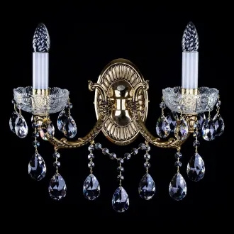 Хрустальное бра CR 0006-02-20 brass antique WL фото 1