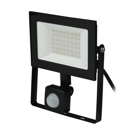 Прожектор уличный  ULF-F62-50W/6500K SENSOR IP54 200-240В BLACK фото 1