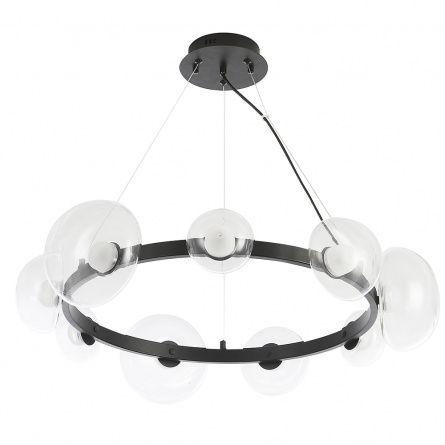 Люстра Crystal Lux BOSQUE SP9 BLACK/TRANSPARENT фото 3