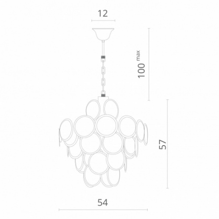 Подвесная люстра Chloe 7566/02 SP-8 фото 2