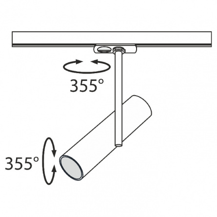 Трековый светильник Track lamps TR005-1-GU10-B фото 4