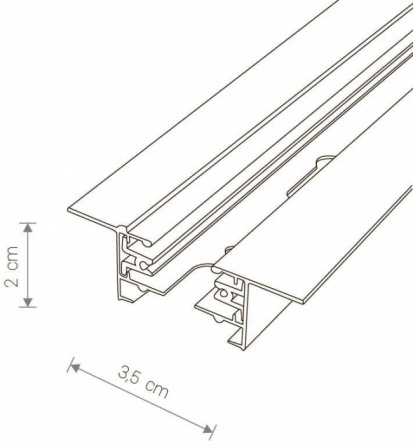 Шинопровод Profile Recessed 9014 фото 2