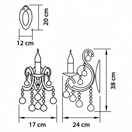 Бра Elegante 708612 фото 2