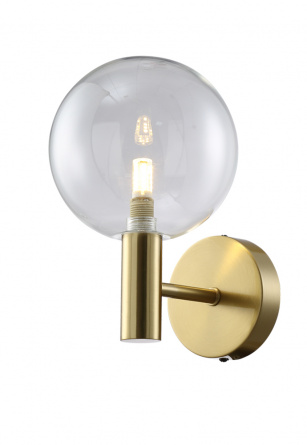 Бра Crystal Lux ANDRES AP1 BRONZE/TRANSPARENTE фото 2