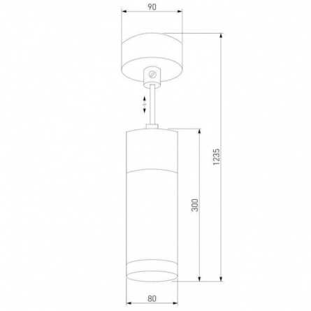 Подвесной светильник Double Topper 50135/1 LED хром / черный жемчуг фото 3